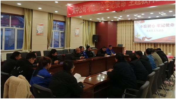 918博天娱乐官网公司党委召开“不忘初心切记使命”主题教育专题民主生涯会